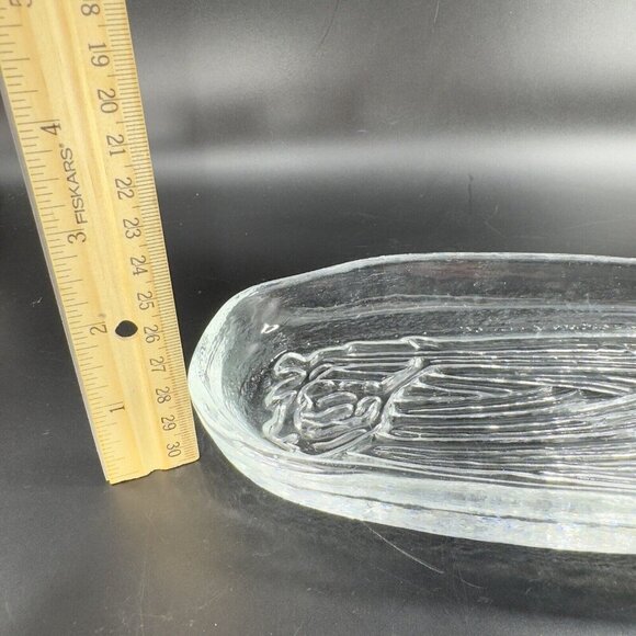 Pilgrim Glass Condiment Relish Serving Dish Tray Celery Clear Heavy Dish - Picture 5 of 12